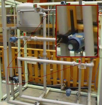 Model of off-shore process equipment