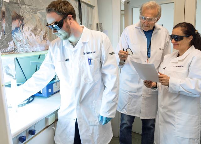 Science team in the lab.